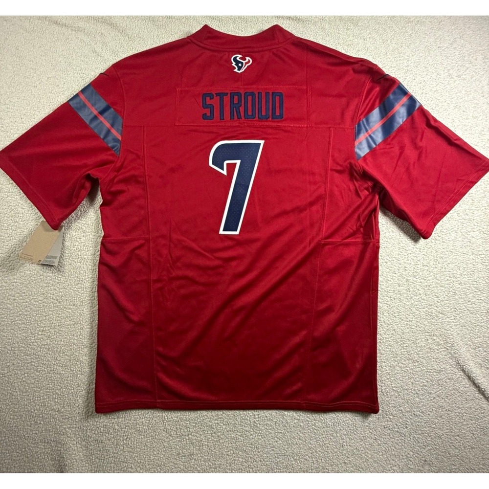 Nike Houston Texans C.J. Stroud #7 Red Jersey Men's 2XL NFL Football NWT
